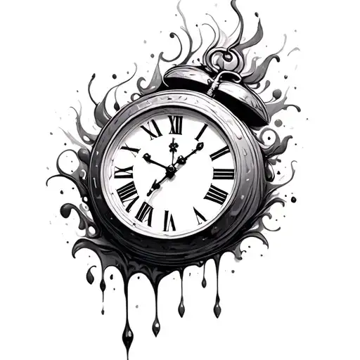 A Dainty Clock Melting