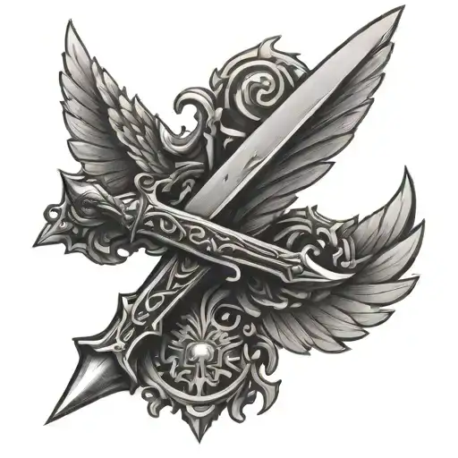 Dagger With Wings