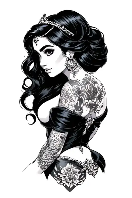 Bad Girl Dark Princess Jasmine With