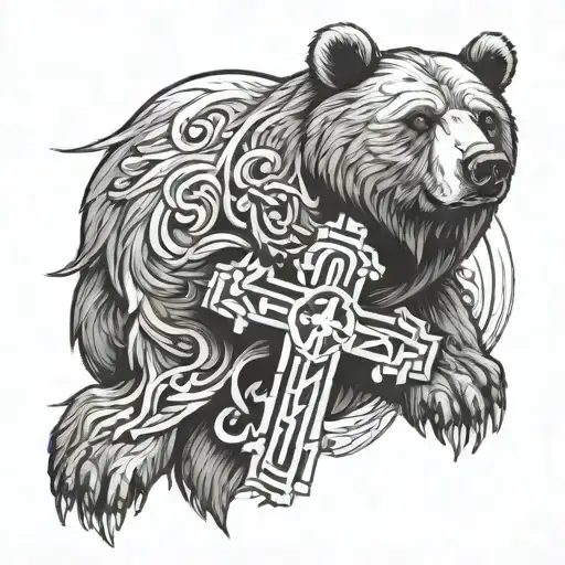 A Cross With A Bear Incorperated