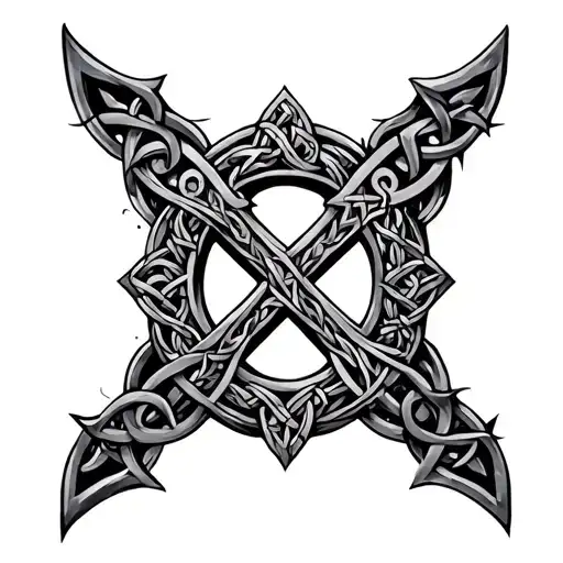 Celtic Cross With Tree