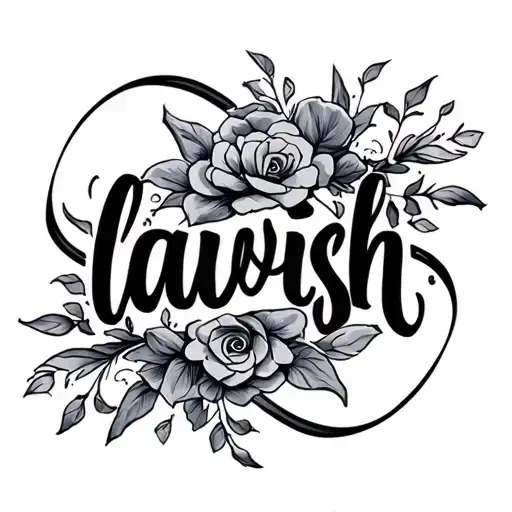The Word 'Lavish' Written
