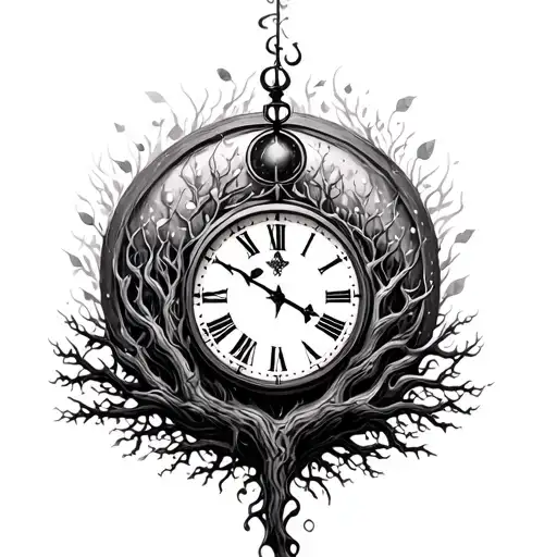 Life Clock And Tree Of Life