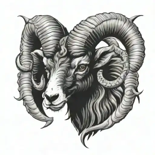 Black Ram Horn