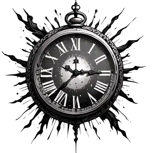 Clock That Has Time Heals All Wounds Around It