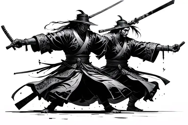 Samurai Cyberpunk Dancing