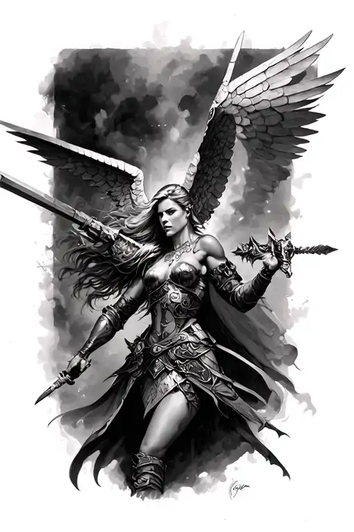 Valkyrie Battle Scene