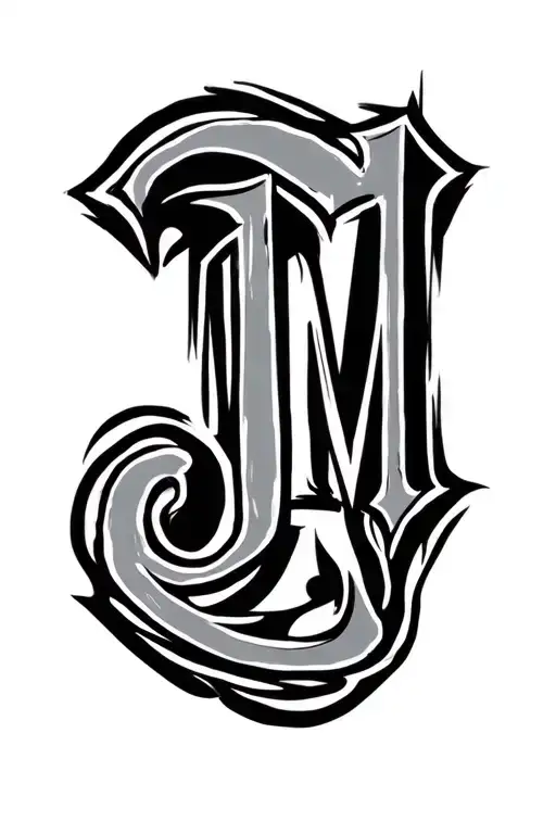 Graffiti Jm Initials