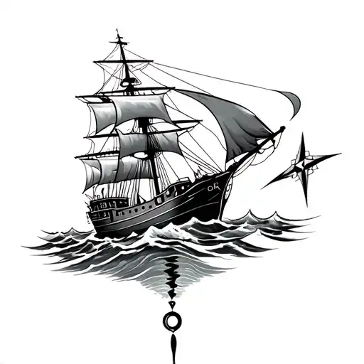 Compass Flight Ship Sailing