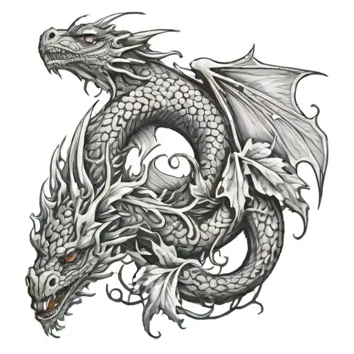 Ivy Accompanied By A Dragon