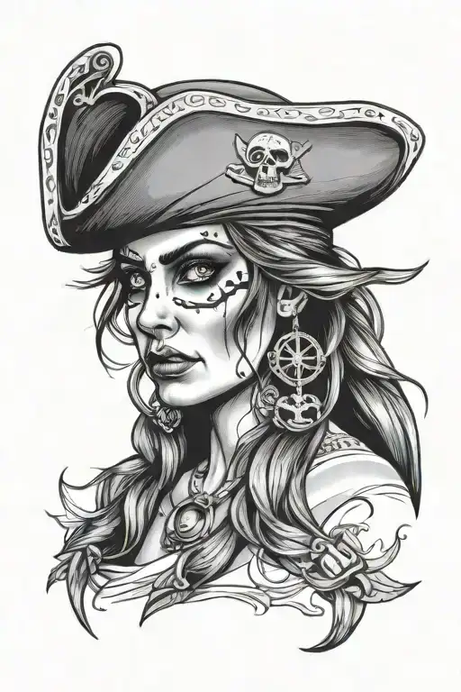 Pirate Woman Face