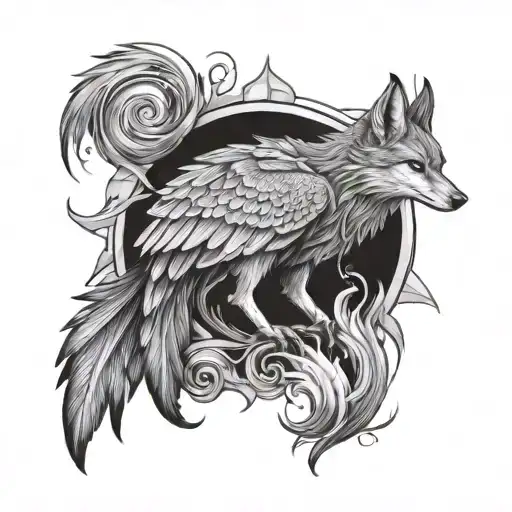 Phoenix And Wolf Realism