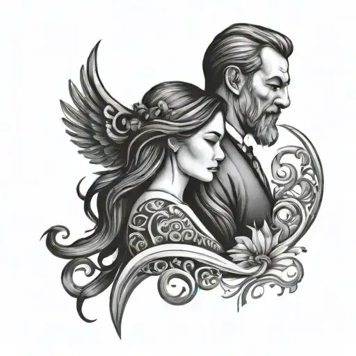 Father And Daughter Symbol