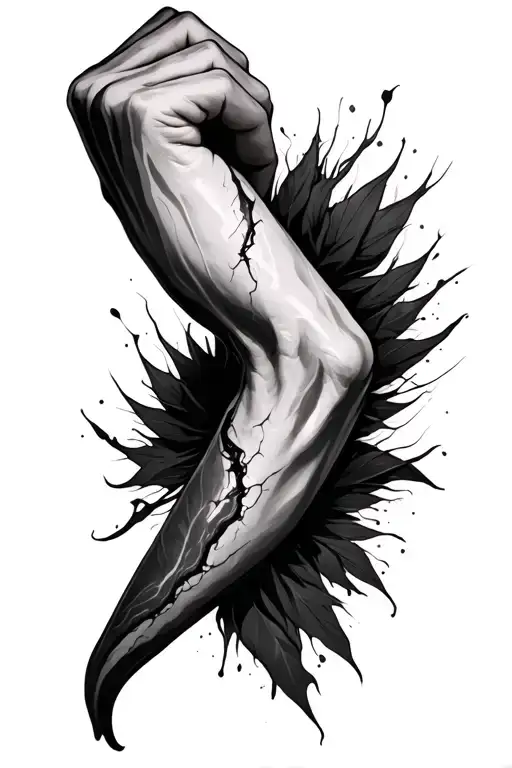 Forearm With Scar Incorporated Within