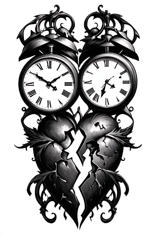 Two Broken Clocks And A Broken Heart Intertwined