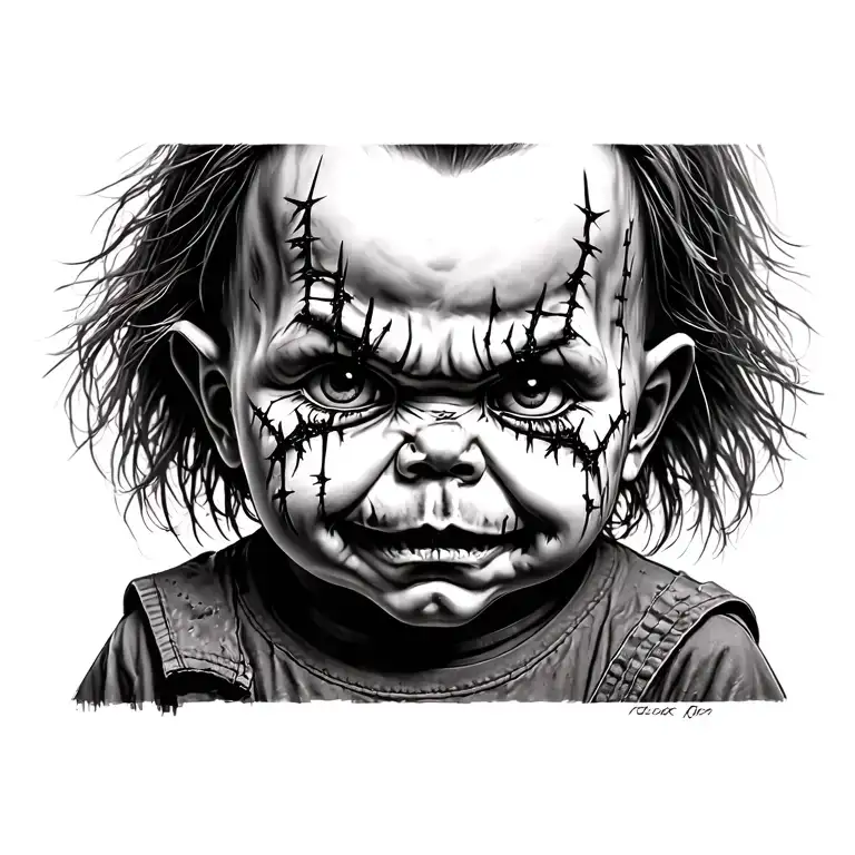 Chucky With Stitches