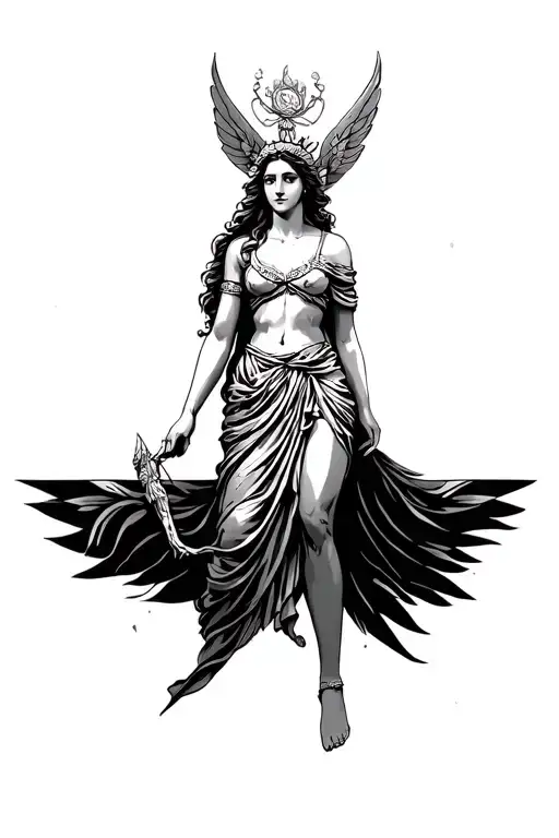 Bia Greek Goddess Playing