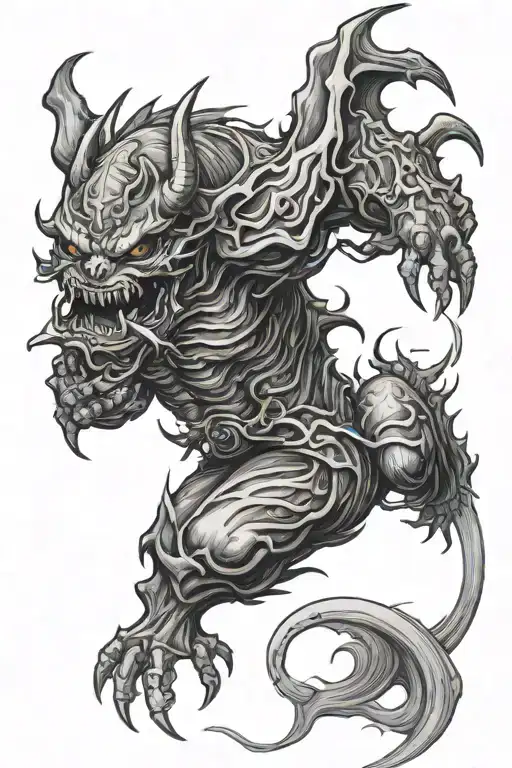 Japanese Demon Eating Souls