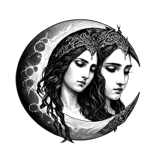 Triple Goddess Hekate Moon