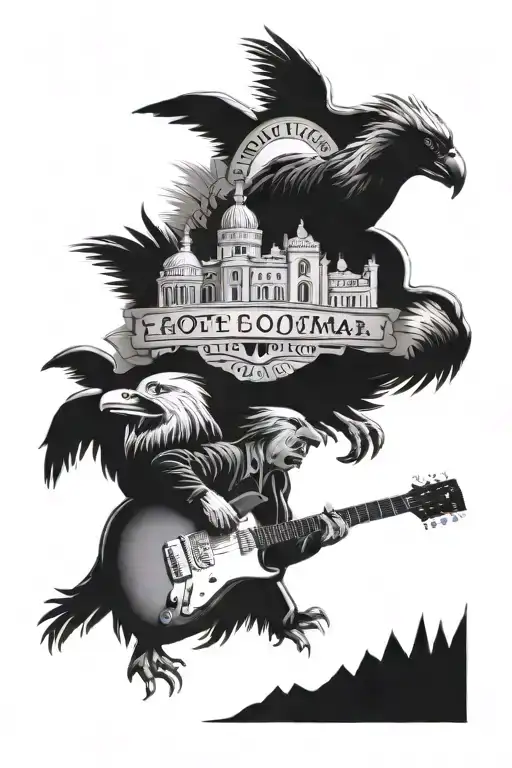 A Tattoo From The Song Hotel California By The Eagles