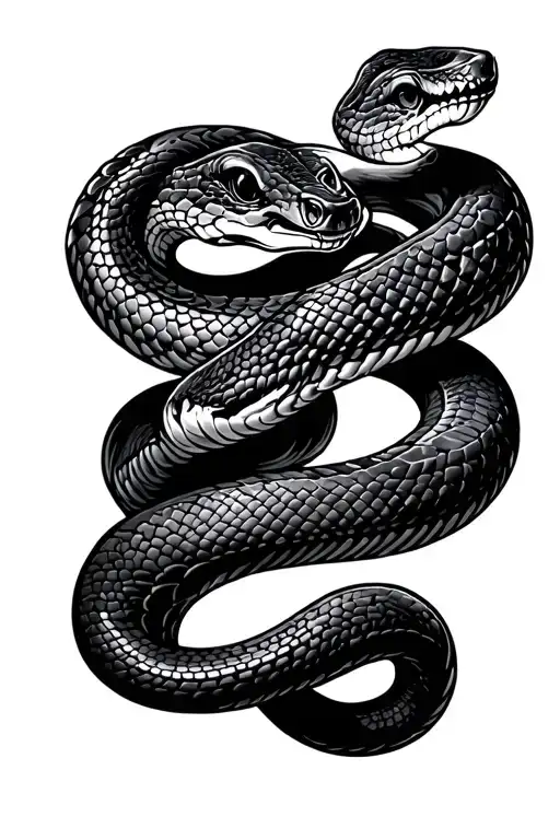 Snake Wrapping Around Forearm