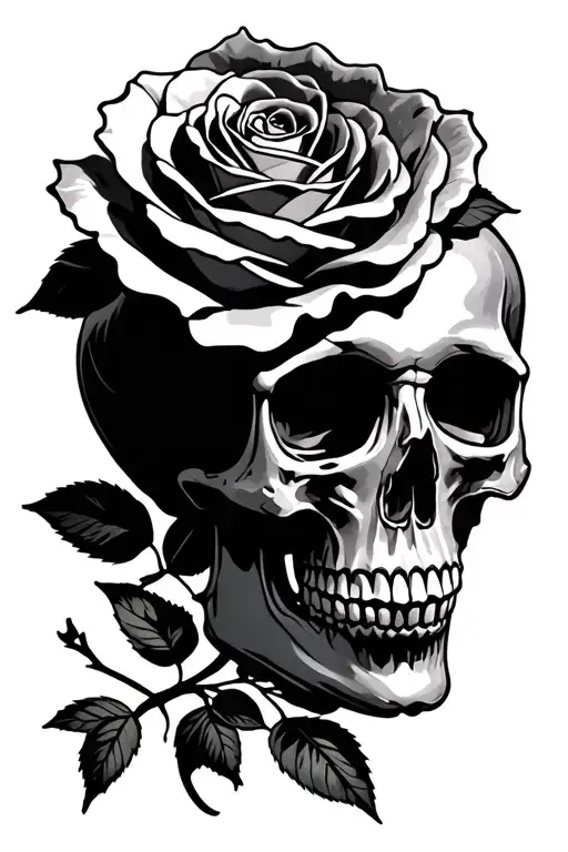 Rose And Skull