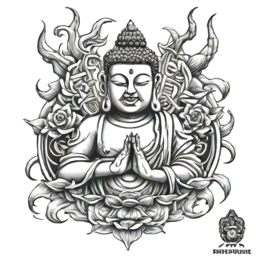 Devil Hand Buddha Heart