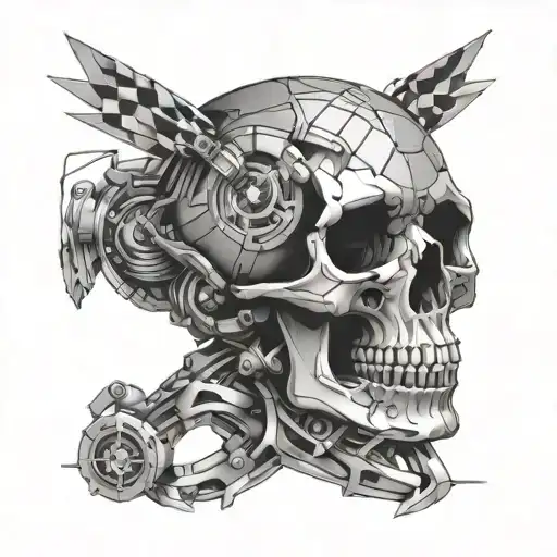 Geometric Skull Motor