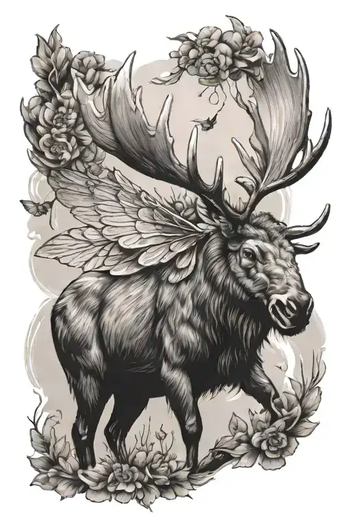 Bee And Moose Standing