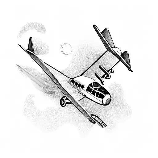 Flying Plane Traveling The Globe