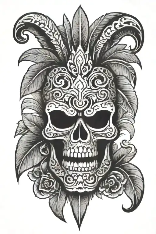 Tiki Mask Skull