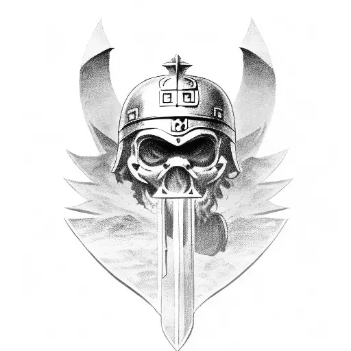 Mid Evil Roman Soldier In Battle