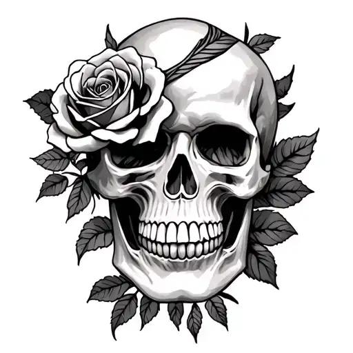 Skull And Roses