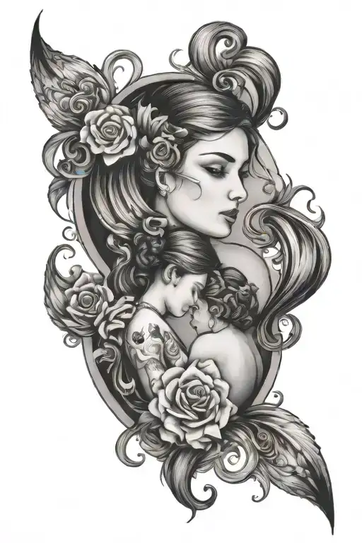 Mother Daughter Infinite Love