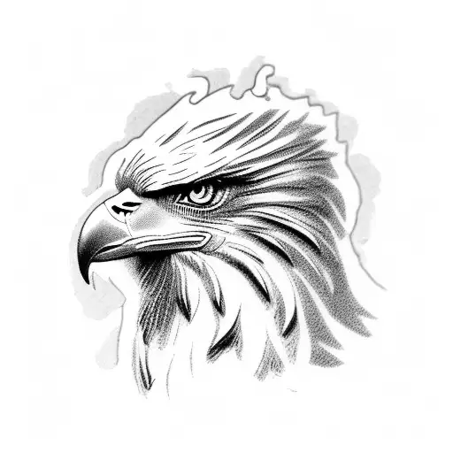 Zeus Head With Eagle As Beard