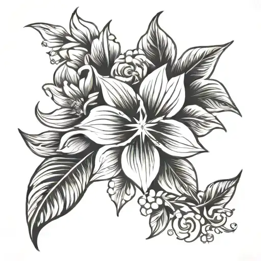 309 Floral With Star