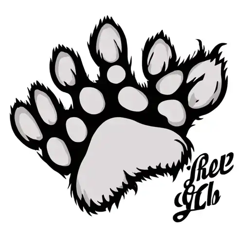 Dog Paw With Name Bear