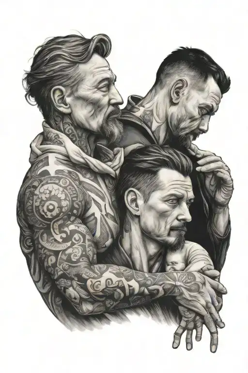 Father And Son Who Do Not Represent Characters