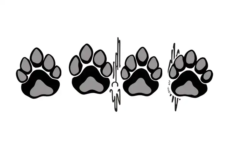 4 Dog Paw And Lifeline
