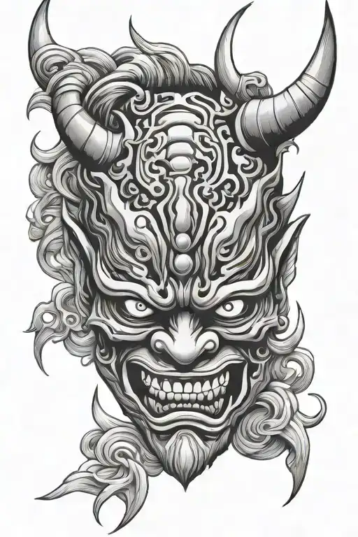 Japanese Demon Mask
