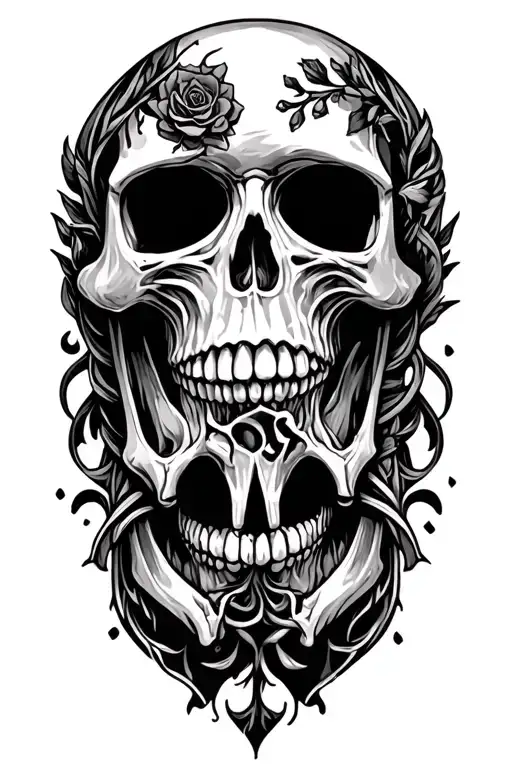 Skulls Labels Objects Symbols