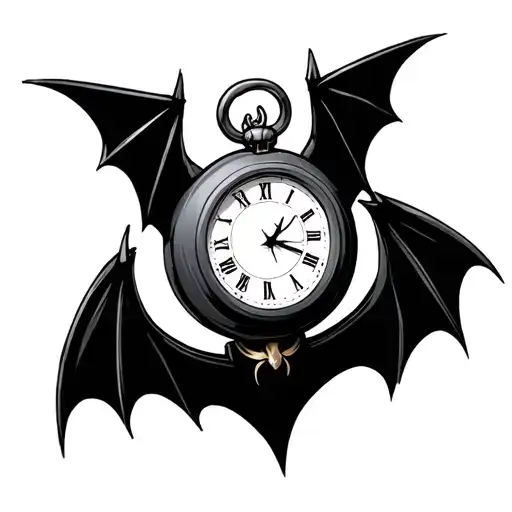 Bat And Time Piece Featuring