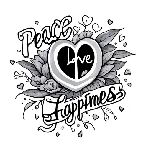 Peace Love Happiness