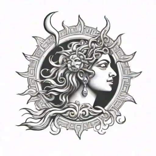 Greek Goddess Moon Sun