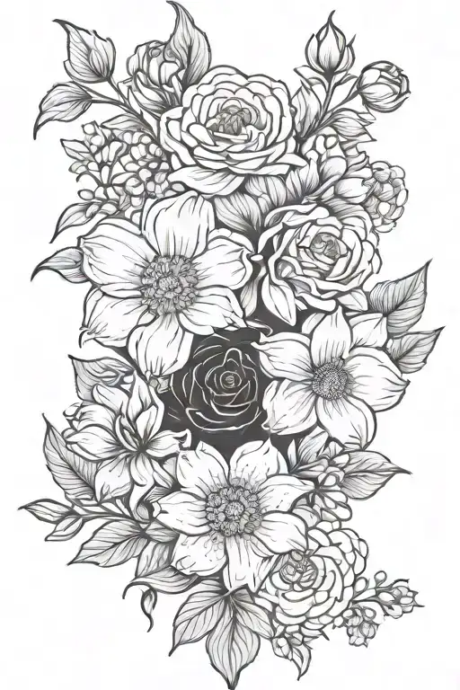 Birth Flowers Family