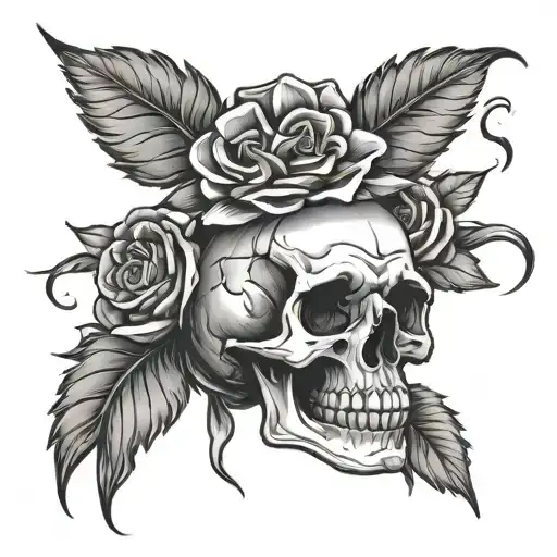 Skull And Roses