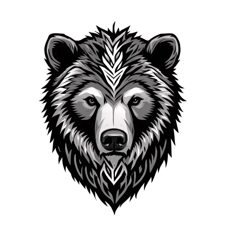 Nordic Bear Head