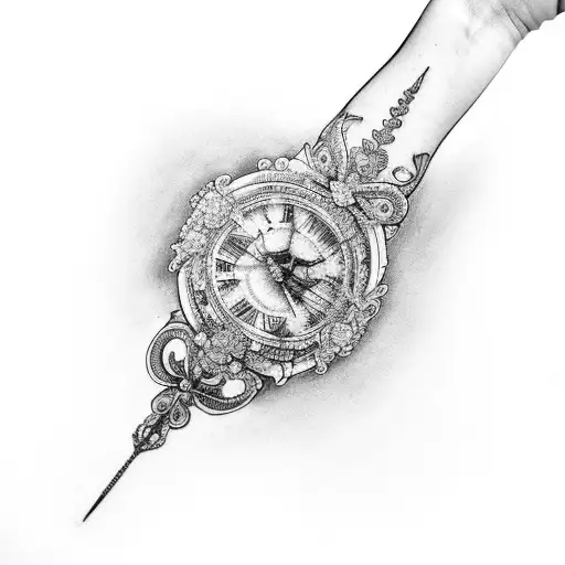 Wedding Garter On Arm