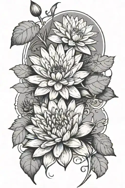 Daisy And Water Lily