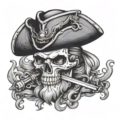 Pirate Hat & Smoking